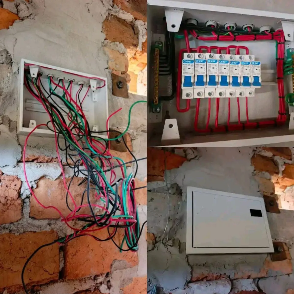 Distribution board work; image from the existing project archive